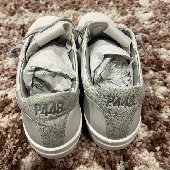 Worn once P448 Women's Thea Platform Sneakers size 40 in Coyote - Picture 3 of 6